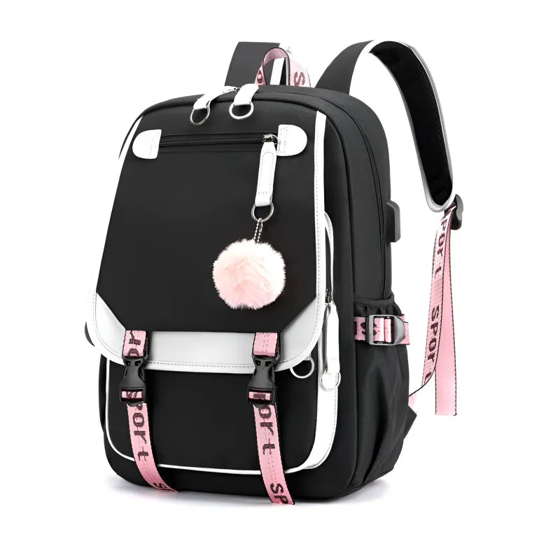 Puschel Mädchen Rucksack Backpack Tasche Schultasche 46 x 29 16 cm - WS-Trend.de