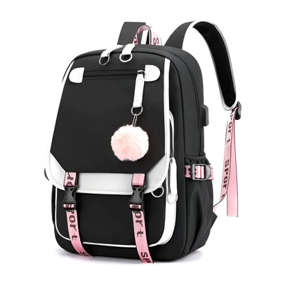 Puschel Mädchen Rucksack Backpack Tasche Schultasche 46 x 29 16 cm - WS-Trend.de