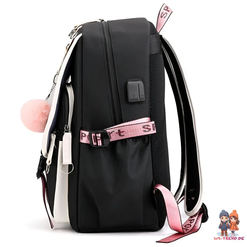 Puschel Mädchen Rucksack Backpack Tasche Schultasche 46 x 29 16 cm - WS-Trend.de