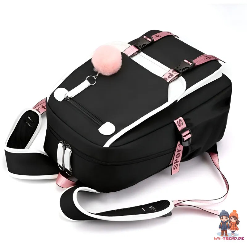 Puschel Mädchen Rucksack Backpack Tasche Schultasche 46 x 29 16 cm - WS-Trend.de