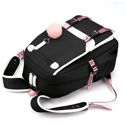 Puschel Mädchen Rucksack Backpack Tasche Schultasche 46 x 29 16 cm - WS-Trend.de