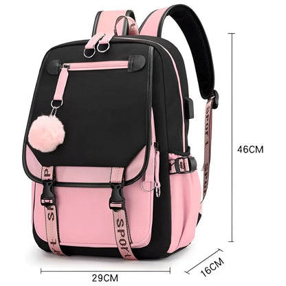 Puschel Mädchen Rucksack Backpack Tasche Schultasche 46 x 29 16 cm - WS-Trend.de