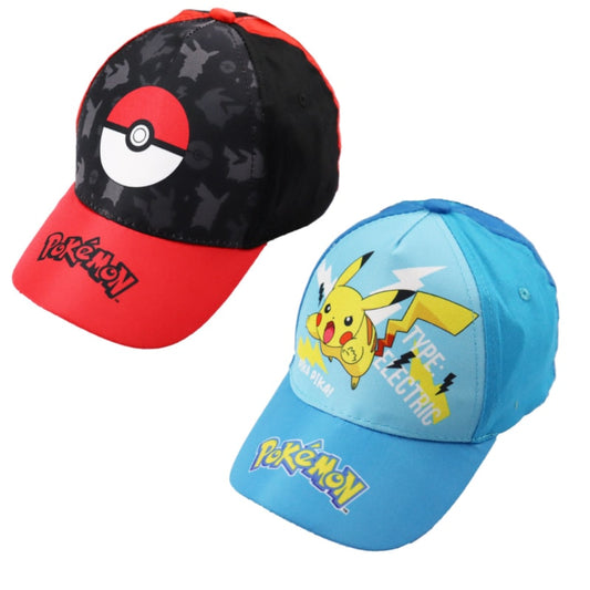 Pokemon Pikachu Pokeball Jungen Kinder Basecap - WS-Trend.de Baseball Kappe Mütze 52 54 baumwolle