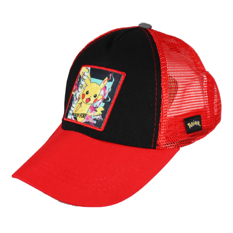 Pokemon Pikachu Jungen Basecap Baseball Kappe Truckercap - WS-Trend.de Mütze 54-56