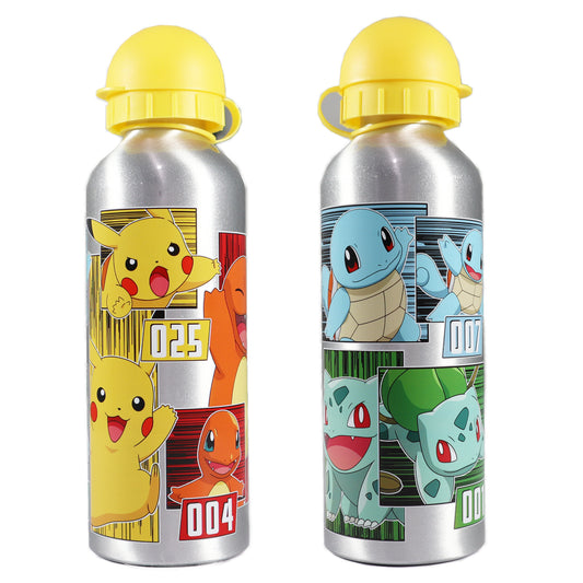 Pokemon Pikachu und Freunde Aluminium Wasserflasche Trinkflasche Flasche 500 ml