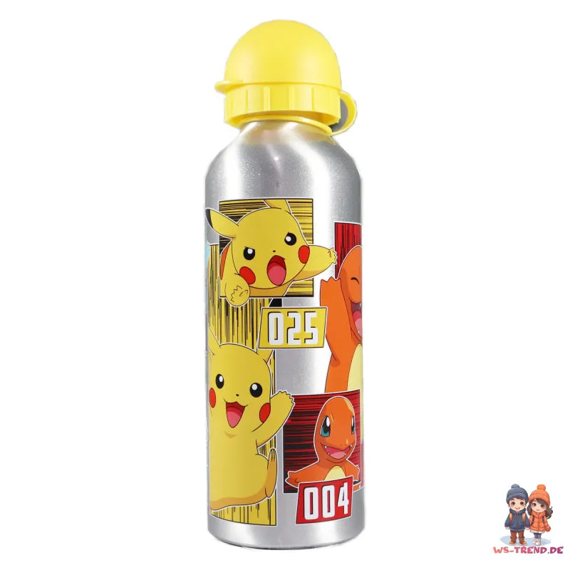 Pokemon Pikachu und Freunde Aluminium Wasserflasche Trinkflasche Flasche 500 ml - WS-Trend.de
