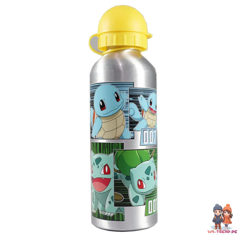 Pokemon Pikachu und Freunde Aluminium Wasserflasche Trinkflasche Flasche 500 ml - WS-Trend.de