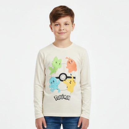 Pokemon Pikachu Kinder langarm T-Shirt Shirt - WS-Trend.de