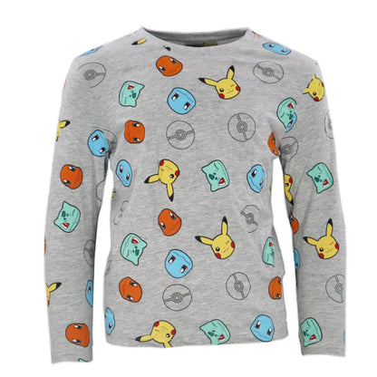Pokemon Pikachu and Friends Kinder Schlafanzug Pyjama - WS-Trend.de 110-152 Baumwolle