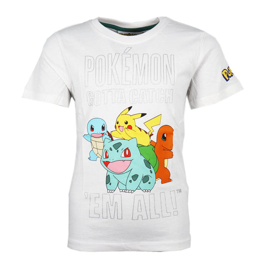 Pokemon Pikachu and Friends Jungen T-Shirt Kurzarm Shirt