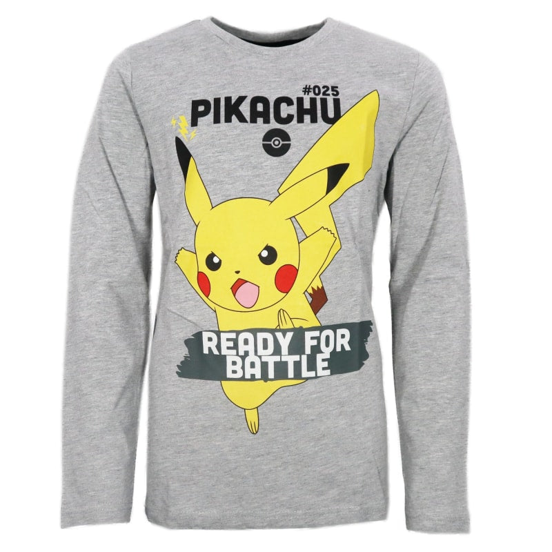 Pokemon Pikachu Jungen langarm T-Shirt Langarmshirt - WS-Trend.de Gr. 140 bis 164