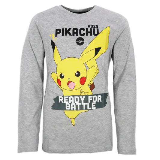 Pokemon Pikachu Jungen langarm T-Shirt Langarmshirt - WS-Trend.de Gr. 140 bis 164