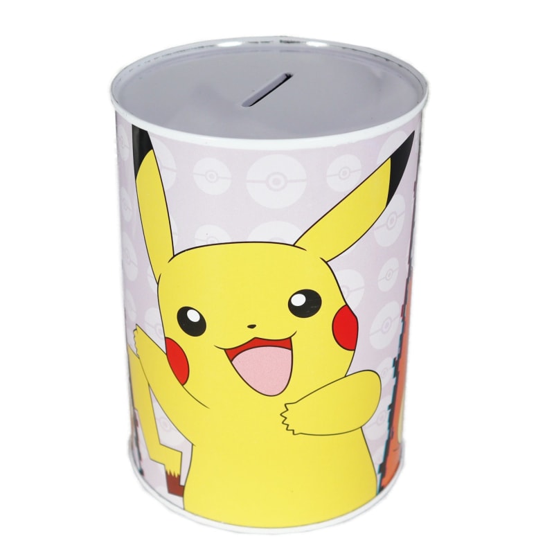 Pokemon Pikachu Evoli Glumanda XL Spardose aus Weißblech 1000 ml - WS-Trend.de