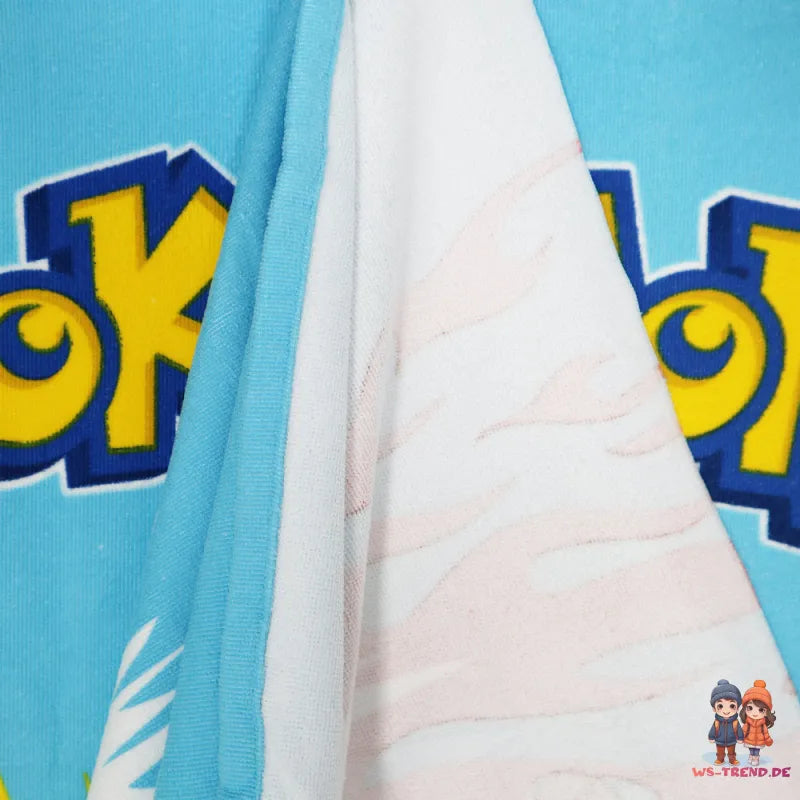 Pokemon Pikachu Badetuch Strandtuch Duschtuch XL 70x140 cm 100% Baumwolle - WS-Trend.de