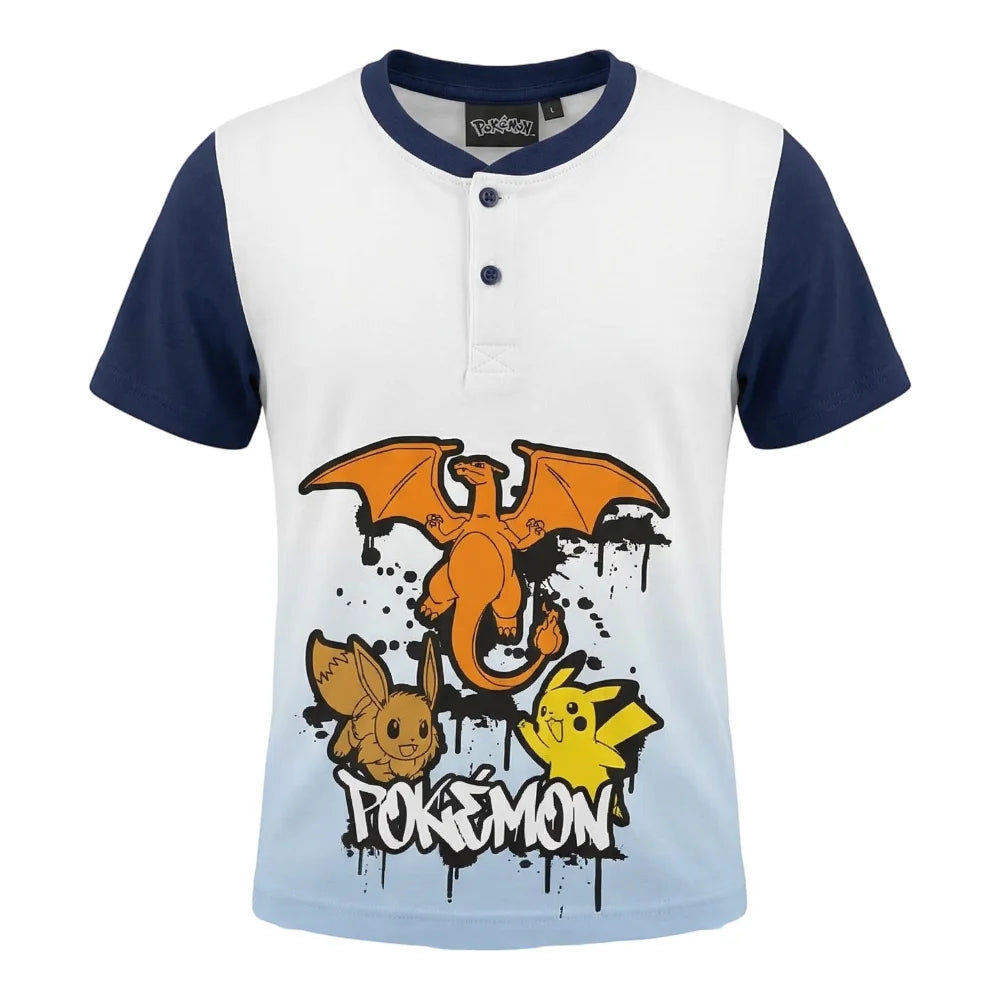 Pokemon Pikachu and Friends Kinder Schlafanzug Pyjama Shirt Shorts - WS-Trend.de