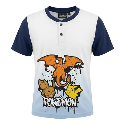 Pokemon Pikachu and Friends Kinder Schlafanzug Pyjama Shirt Shorts - WS-Trend.de