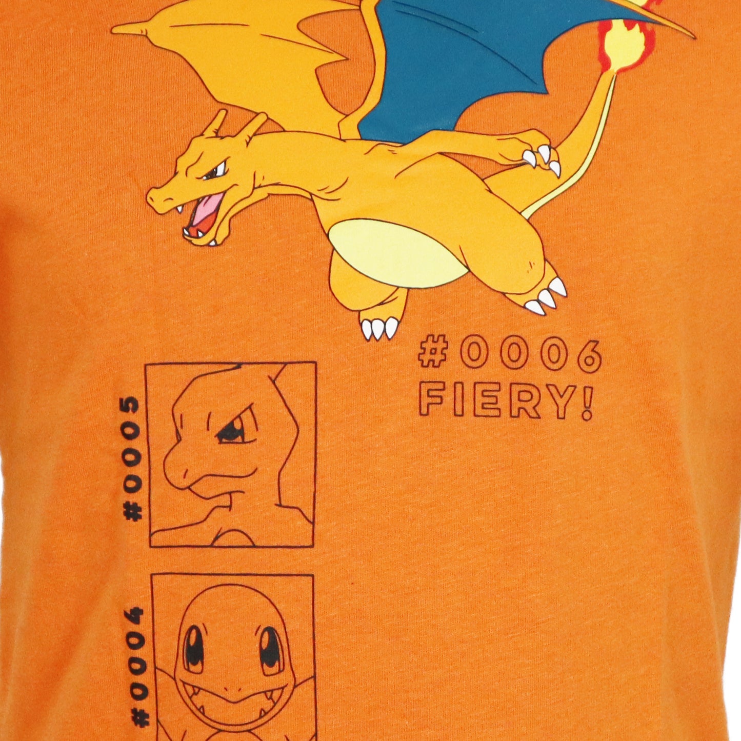 Pokemon Glumanda Glutexo Glurak Jungen T-Shirt Kurzarm Shirt