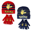 Pokemon Pikachu Jungen Herbst Wintermütze plus Handschuhe Gr. 54/56