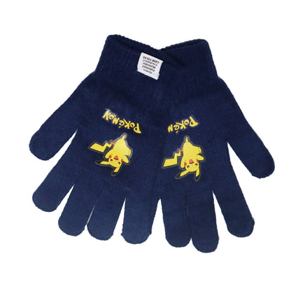 pikachu handschuhe Pokemon Pikachu Jungen Herbst Wintermütze plus Handschuhe Gr. 54/56 – WS-Trend