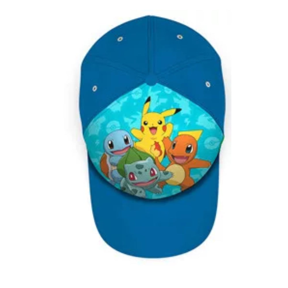 Pokemon Pikachu Bisasam Glumanda Kinder Basecap Baseball Kappe Mütze