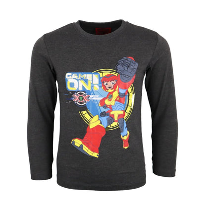 Power Players Jungen Kinder langarm T-Shirt - WS-Trend.de Shirt 98 -128 Baumwolle