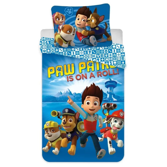 Paw Patrol Team Ryder 2tlg Bettwäsche Set 135x200 80x80 cm 100% Baumwolle - WS-Trend.de