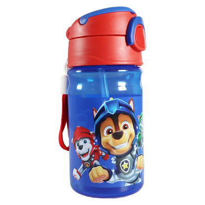 Paw Patrol Kinder Wasserflasche Trinkflasche Flasche 350 ml - WS-Trend.de Tragegriff Halm