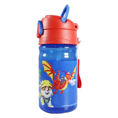 Paw Patrol Kinder Wasserflasche Trinkflasche Flasche 350 ml - WS-Trend.de Tragegriff Halm