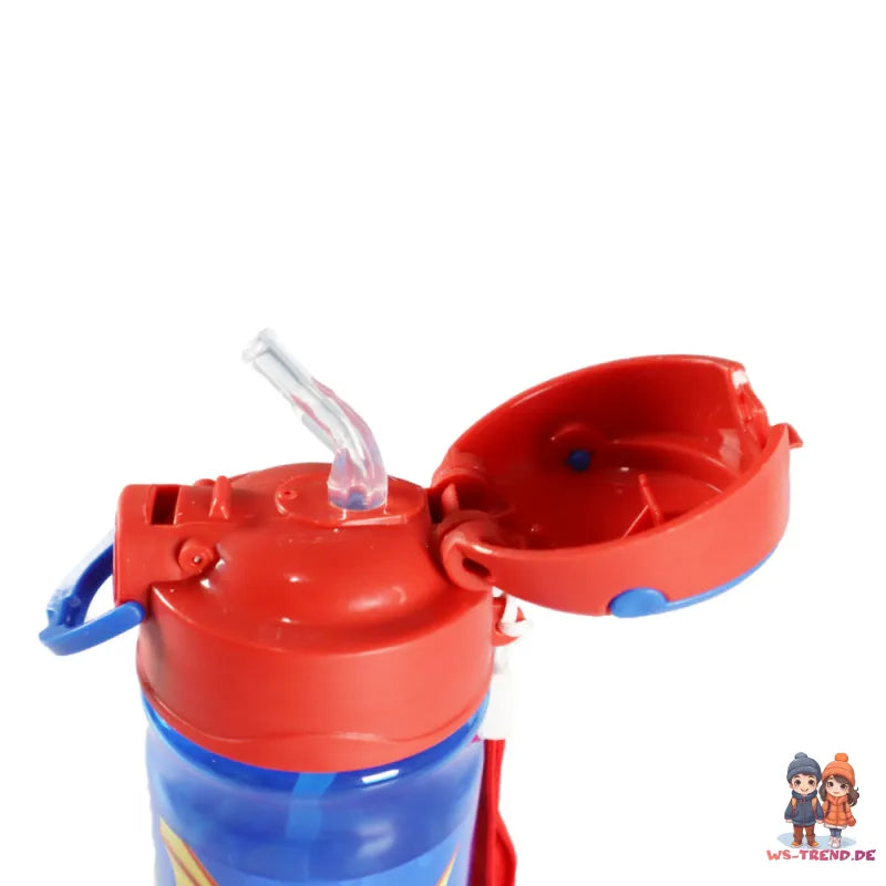 Paw Patrol Kinder Wasserflasche Trinkflasche Flasche 350 ml - WS-Trend.de Tragegriff Halm