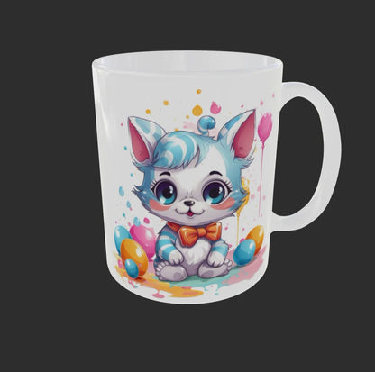 Süße Katze Kätzchen Kinder Teetasse Tasse Geschenkidee