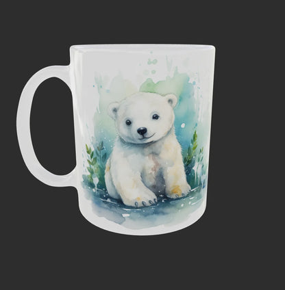 Eisbär Weihnachten Kinder Teetasse Tasse Geschenkidee Geschenk 330 ml