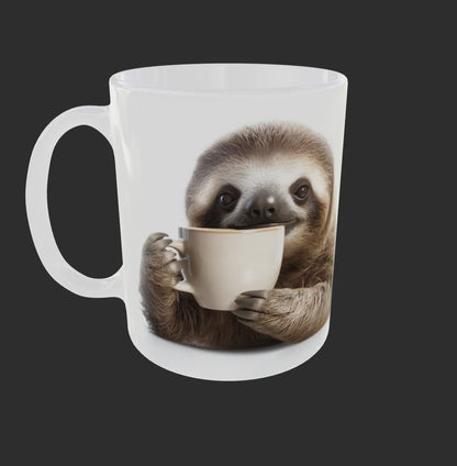 Faultier Stressfreie Kaffeetasse Teetasse Tasse Geschenkidee Geschenk 330 ml