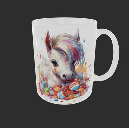 Süße Pferde Kaffeetasse Teetasse Tasse Geschenkidee