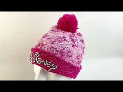 Disney Minnie Maus 2 teiliges Set Kinder Herbst Wintermütze plus Handschuhe