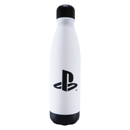 Sony Playstation 2-er Set Wasserflasche Trinkflasche Flasche 650 ml Schwarz Weiß - WS-Trend.de