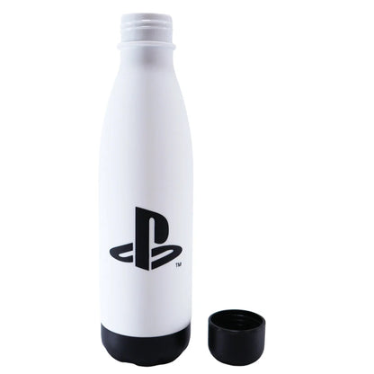 Sony Playstation 2-er Set Wasserflasche Trinkflasche Flasche 650 ml Schwarz Weiß - WS-Trend.de