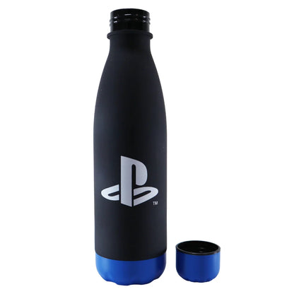 Sony Playstation 2-er Set Wasserflasche Trinkflasche Flasche 650 ml Schwarz Weiß - WS-Trend.de