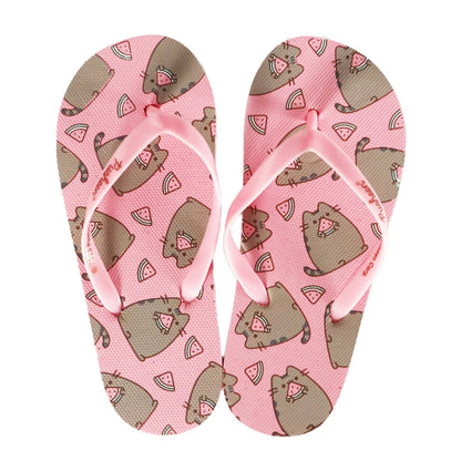 Pusheen The Cat Kinder Flip Flops Sandalen Latschen Zehentrenner - WS-Trend.de 25-34 Beige