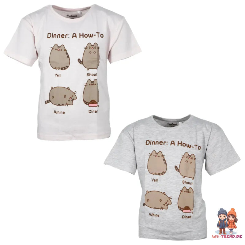 Pusheen The Cat die Katze Mädchen kurzarm T-Shirt Shirt - WS-Trend.de 134-152