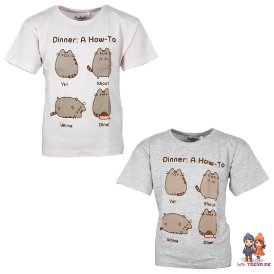 Pusheen The Cat die Katze Mädchen kurzarm T-Shirt Shirt - WS-Trend.de 134-152