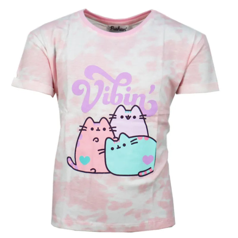 Pusheen The Cat die Katze Mädchen kurzarm T-Shirt Shirt - WS-Trend.de 134-152