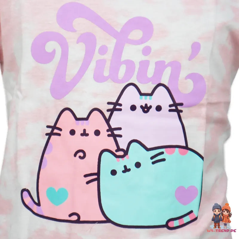 Pusheen The Cat die Katze Mädchen kurzarm T-Shirt Shirt - WS-Trend.de 134-152