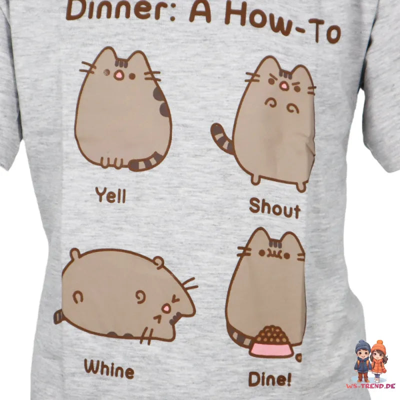 Pusheen The Cat die Katze Mädchen kurzarm T-Shirt Shirt - WS-Trend.de 134-152
