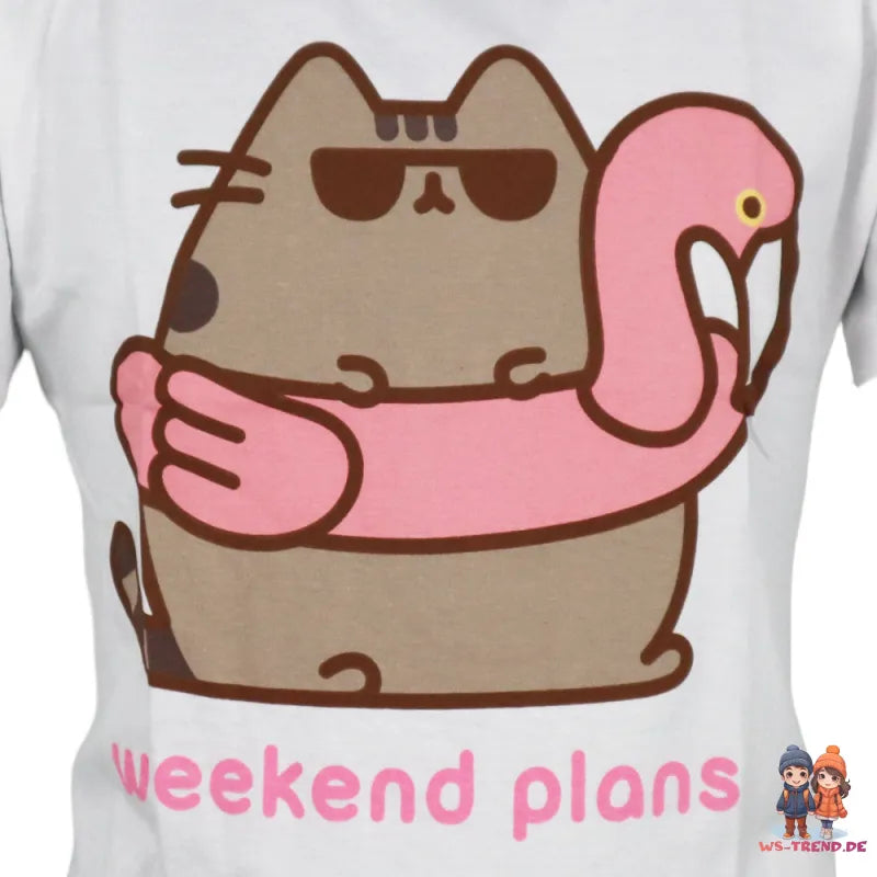 Pusheen The Cat die Katze Mädchen kurzarm T-Shirt Shirt - WS-Trend.de 134-152
