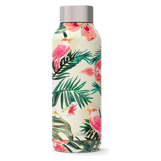 Quokka SOLID Jungle Flora Edelstahl Flasche Trinkflasche 510 ml - WS-Trend.de