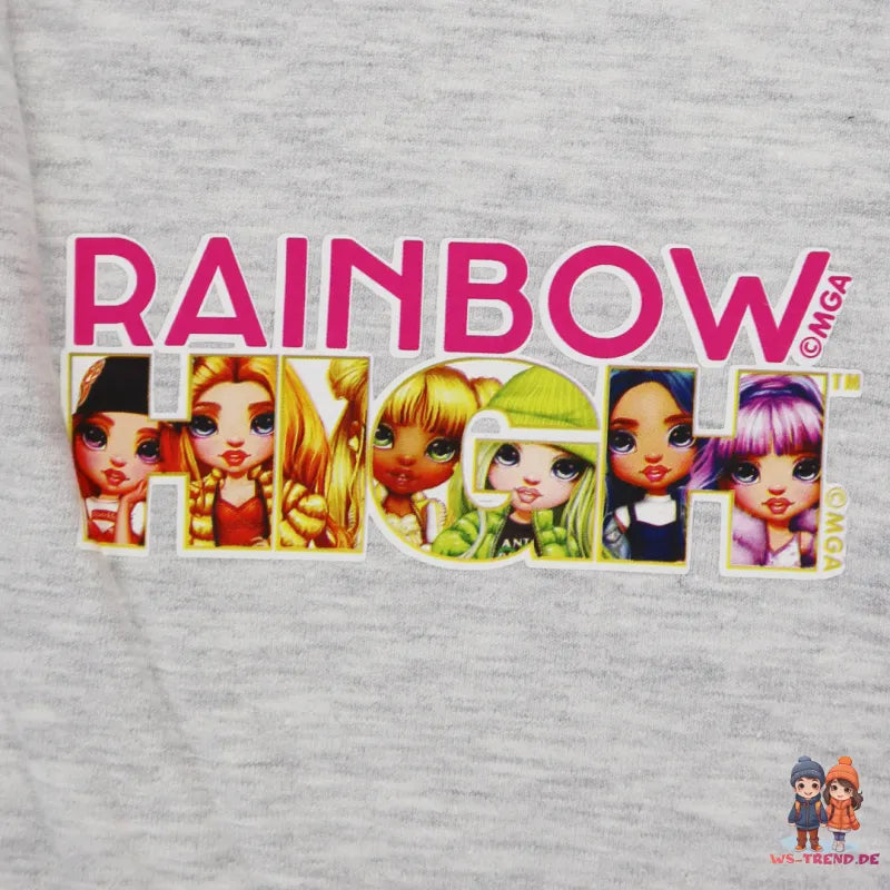 Rainbow High Mädchen Leggings - WS-Trend.de Kinder Jogginghose 104-134 Grau Schwarz