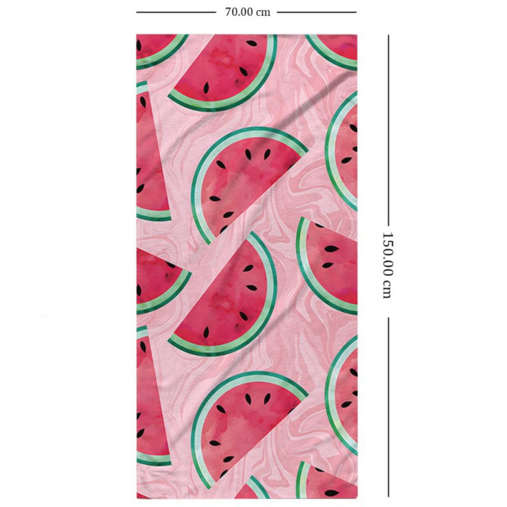 Summer Wassermelone Mikrofaser Badetuch Strandtuch XXL 70x150 cm