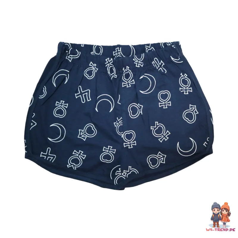Sailor Moon Anime Damen kurzarm Pyjama Schlafanzug Schlafshirt Shorts - WS-Trend.de Gr. XS-XL