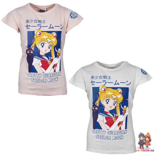 Anime Sailor Moon Mädchen kurzarm T-Shirt - WS-Trend.de Gr. 134-164 Shirt 100% Baumwolle