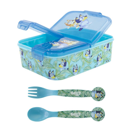 Disney Bluey Bingo Kinder 3 teiliges Set Kammer Brotdose Besteck - WS-Trend.de
